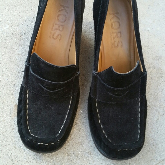 KORS Michael Kors "Peru" suede wedge loafers - EUC - Picture 2 of 8